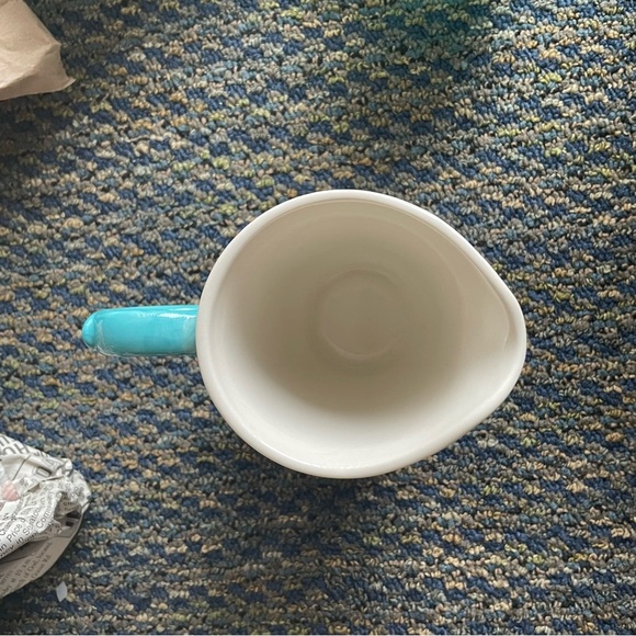 NWT PIONEER WOMAN Floral Geometric Pattern Stoneware Footed Creamer/Milk Jar - Picture 3 of 4